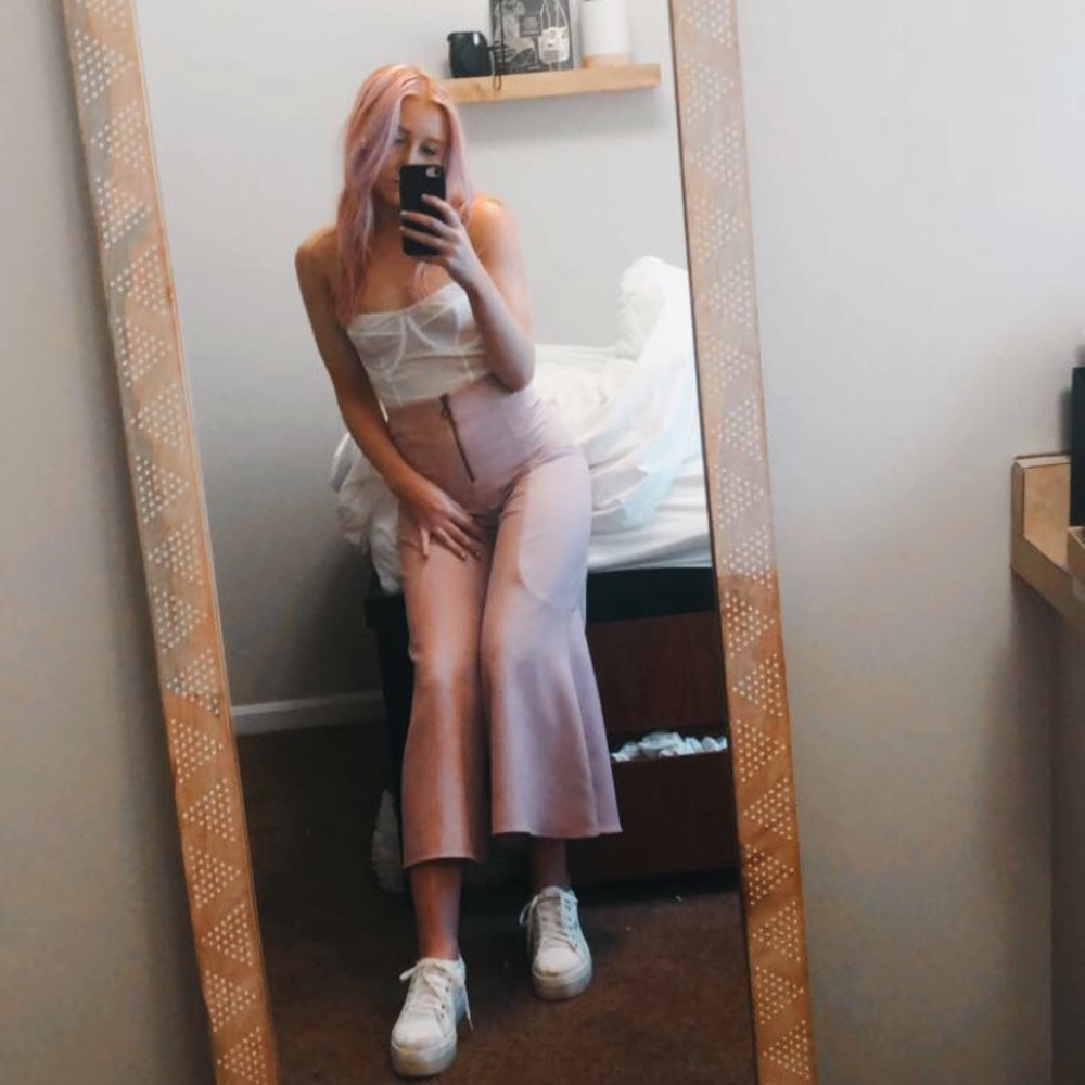 Pink Flare pants